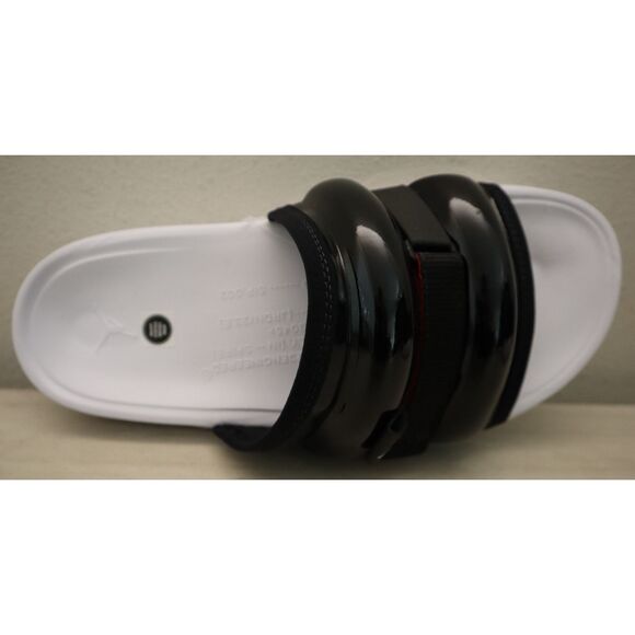 Jordan DM1683-061 Men Sz 13 Black/Red/White Super Play Slip-On Slide Sandals - Picture 10 of 14